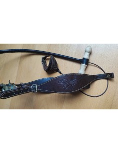 trailla para galgo doble giratoria vaquetilla 2