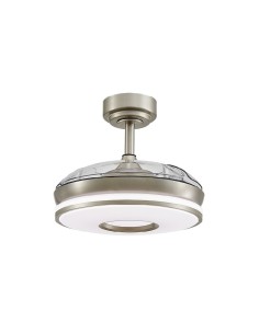 ventilador dc dani 59w 6980lm niquel 4 aspas 6 velocidades 91d 2