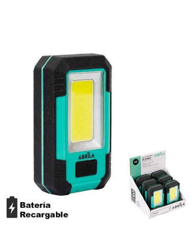 linterna de trabajo rumbo led 3cob 800ml usb y mic