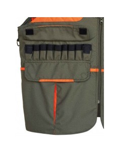 chaleco doble morral caqui/naranja iron talla xl 2