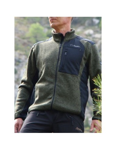 chaqueta punto-softshell aral caqui talla l