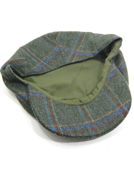 gorra boina it tartán t.57 verde oscuro
