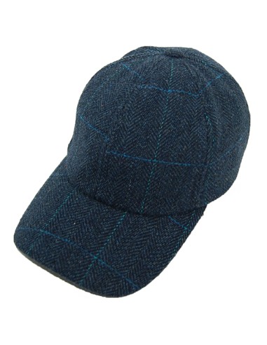 gorra deportiva baseball tweed azul s/m (55/60cm)