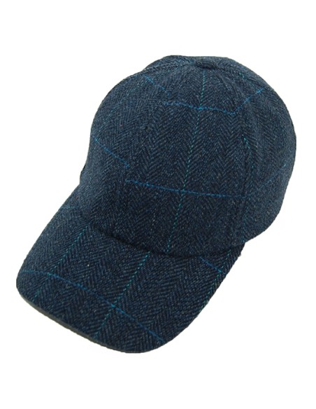 gorra deportiva baseball tweed azul s/m (55/60cm)