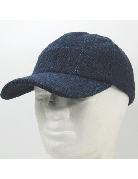 gorra deportiva baseball tweed azul s/m (55/60cm)