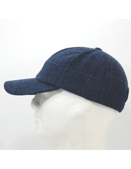 gorra deportiva baseball tweed azul s/m (55/60cm)
