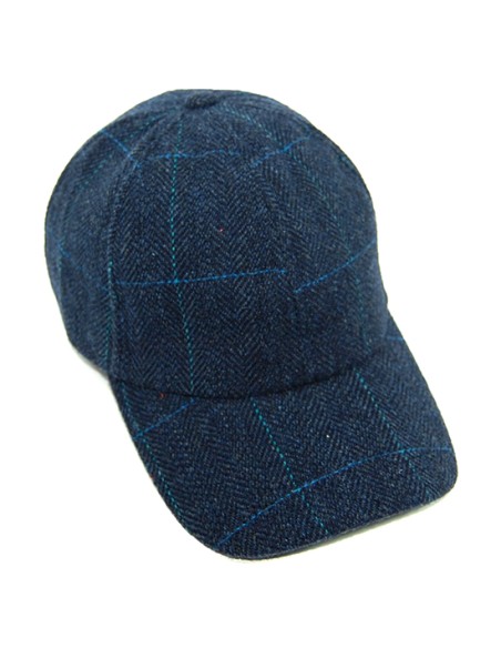 gorra deportiva baseball tweed azul s/m (55/60cm)