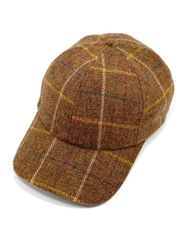 gorra deportiva baseball tartan terracota s/m