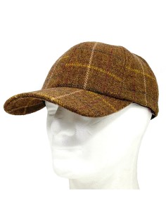 gorra deportiva baseball tartan terracota s/m 2