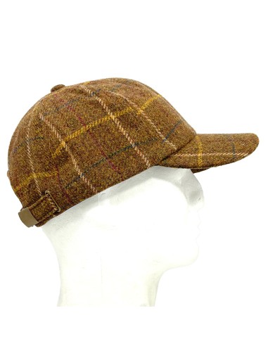 gorra deportiva baseball tartan terracota s/m