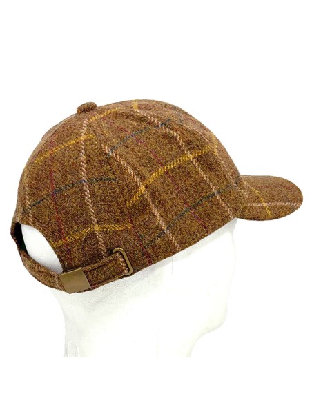gorra deportiva baseball tartan terracota s/m