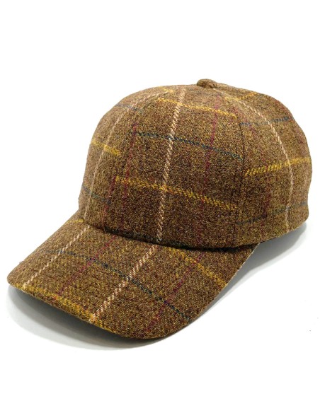 gorra deportiva baseball tartan terracota s/m