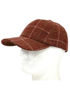 gorra deportiva baseball tartan bordeaus s/m 2