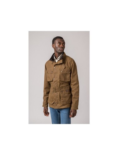 chaqueta denilson wax jacket camel hombre talla s