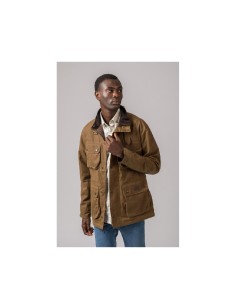 chaqueta denilson wax jacket camel hombre talla s 2