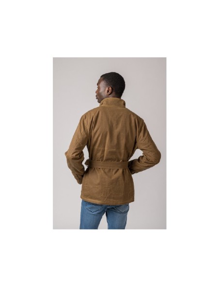 chaqueta denilson wax jacket camel hombre talla m
