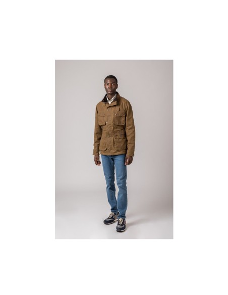 chaqueta denilson wax jacket camel hombre t.xxl