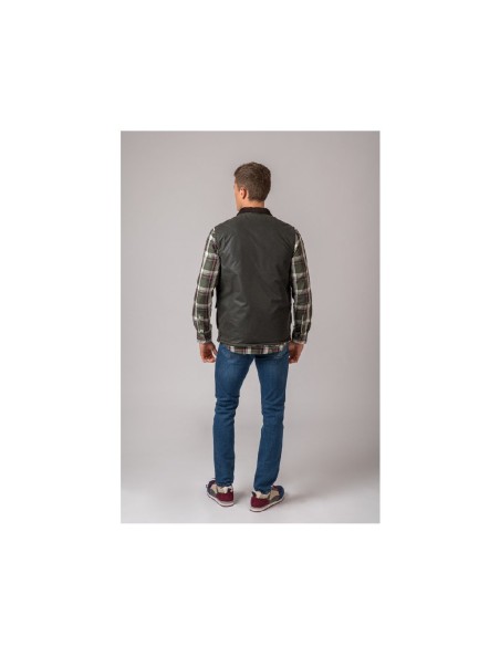 chaleco enc. york gilet verde talla s