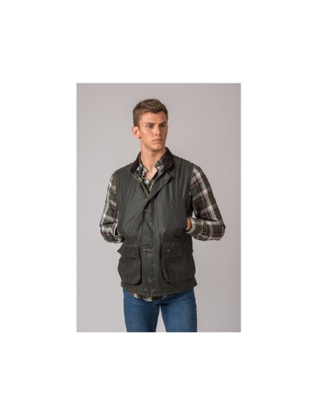 chaleco enc. york gilet verde talla l