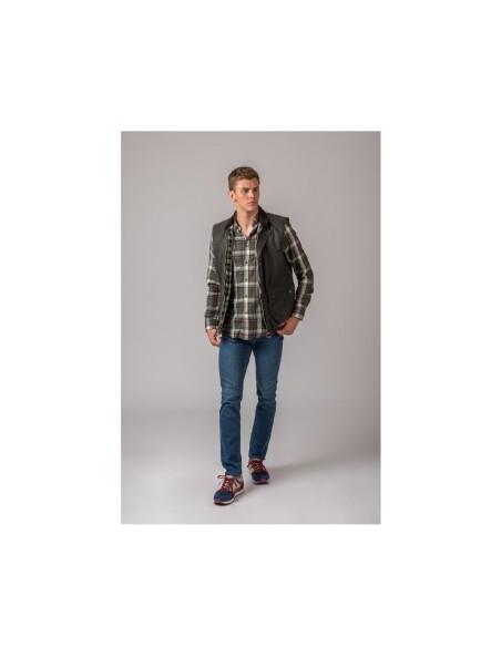 chaleco enc. york gilet verde talla l