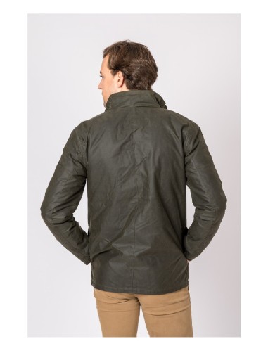 chaqueta encerada padded bc verde talla xl