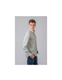camisa cuadros marron y verde british cotton t.3xl 2