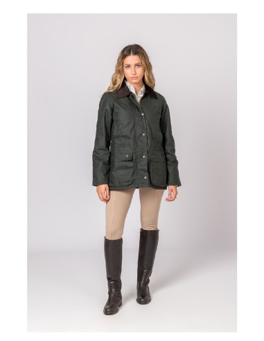 chaqueta encerada woman wax classic verde talla xl