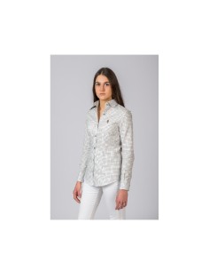 camisa cuadros verde marron mujer bc talla l