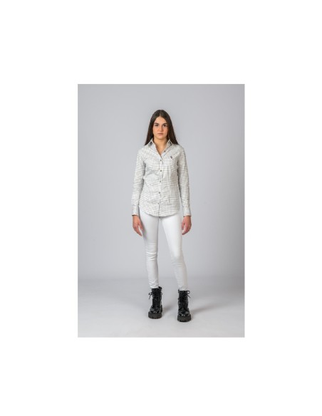 camisa cuadros verde marron mujer bc talla l camisa cuadros verde marron mujer bc talla l