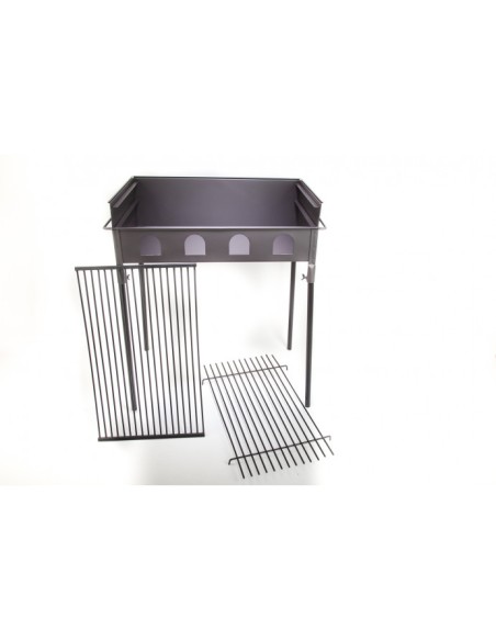 barbacoa doble altura 670 x 430mm pintada