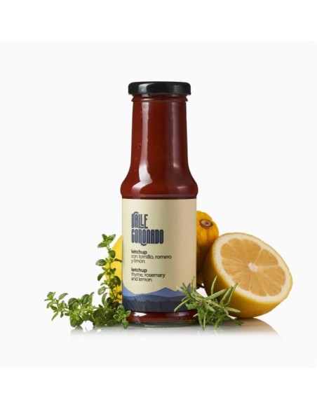 salsa ketchup con tomillo, romero y limon