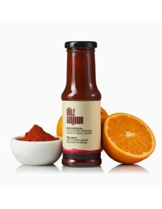salsa barbacoa con pimenton, aceitunasy naranja 2
