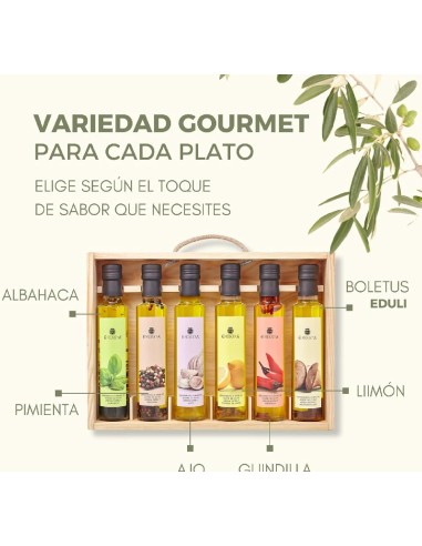 estuche 6 condimentos aove 6 x 250ml