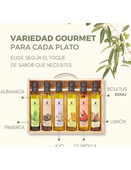 estuche 6 condimentos aove 6 x 250ml