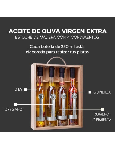 estuche madera 4 condimentos
