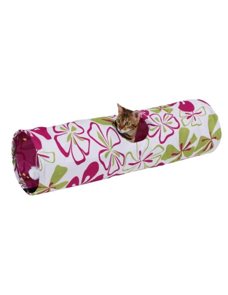 tunel para gatos flower 90cm x 25cm diam.