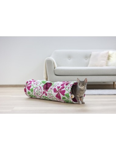 tunel para gatos flower 90cm x 25cm diam.