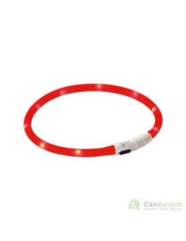 collar led maxi safe rojo