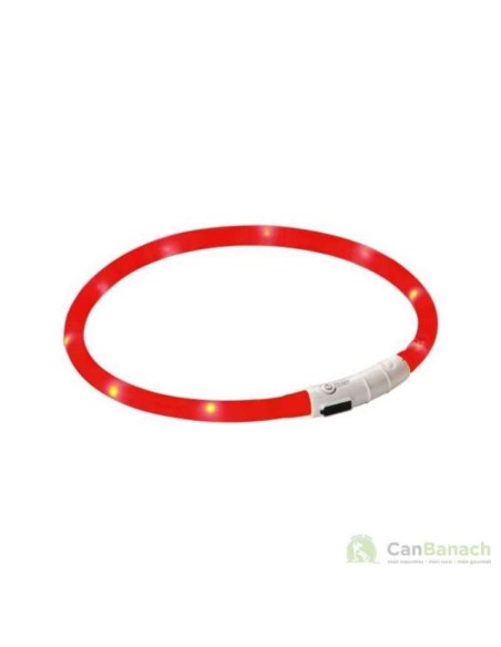 collar led maxi safe rojo