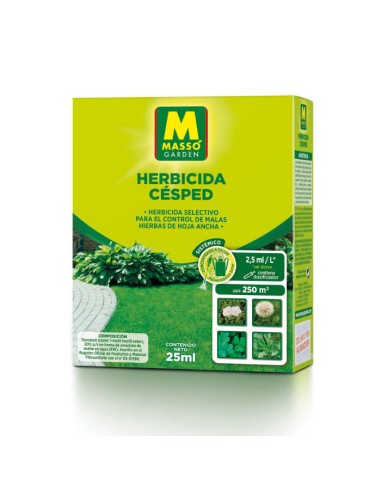 herbicida cesped 25ml masso garden