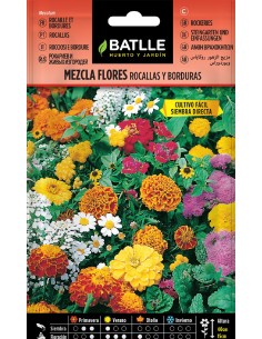 mezcla de flores rocallas y borduras