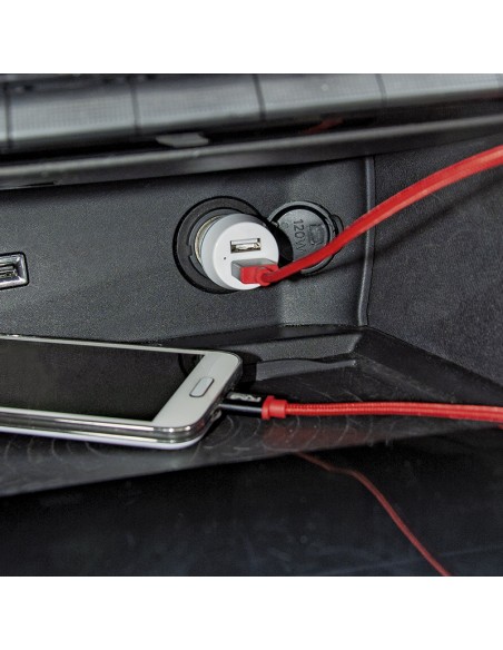 cargador mechero rm connect 2 usb carga rapida 3.1