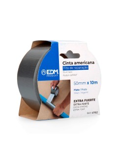 cinta multiuso americana 10m x 50mm plata edm