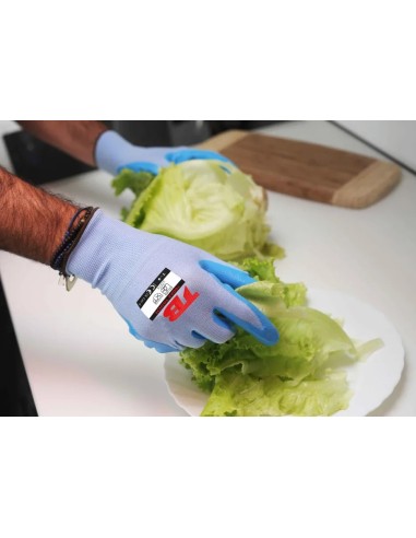 guante nitrilo azul uso alimentario 700az talla 6