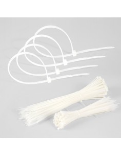 bolsa 100 bridas util blancas 4,8x200mm 100% nylon