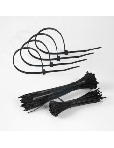 bolsa 100 bridas util negras 4,8x200mm 100% nylon