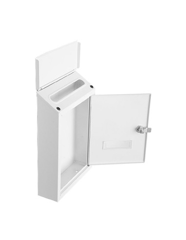 buzon de correo milena acero galv. blanco 30x21x7