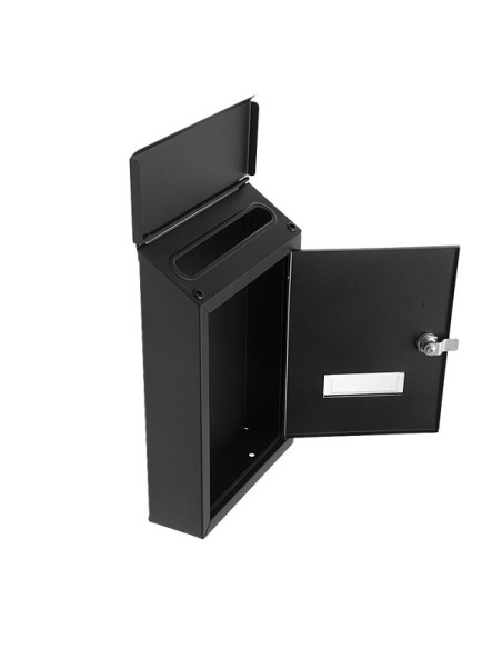 buzon de correo milena acero galv. negro84 30x21x7