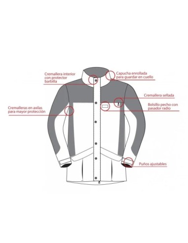 chaqueta voras antracita t.l