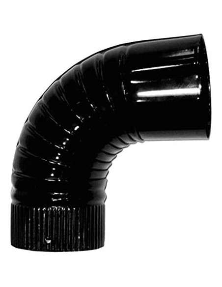 codo 90º estufa 125m vitrificado negro theca